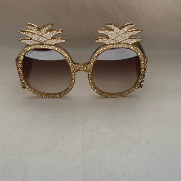 Gucci 53MM Embellished Pineapple Round Sunglasses main image 6